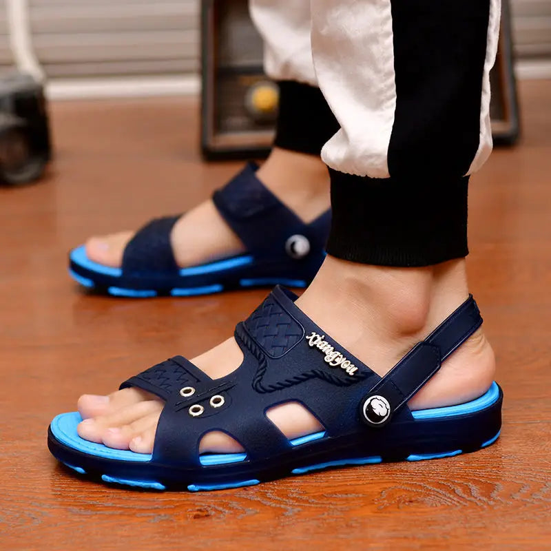 Summer Sandals: Outdoor Beach Indoor Durable Anti-Slip Peep Toe Men's