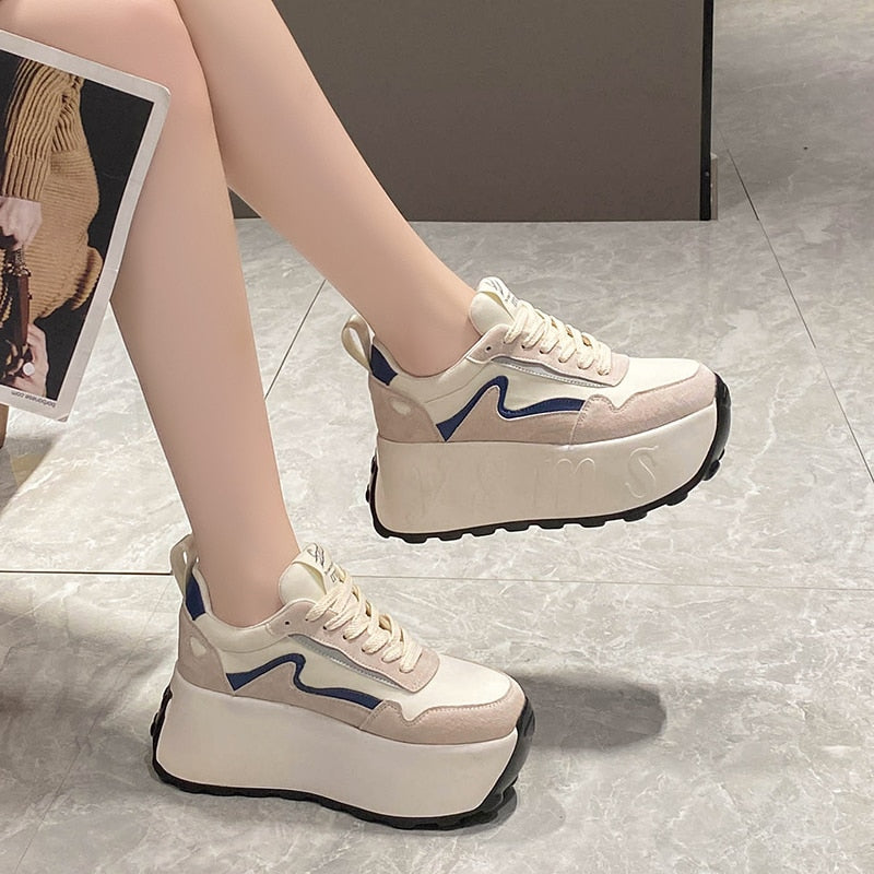 Thick Bottom Platform Sneakers for Women Footwear Trainer
