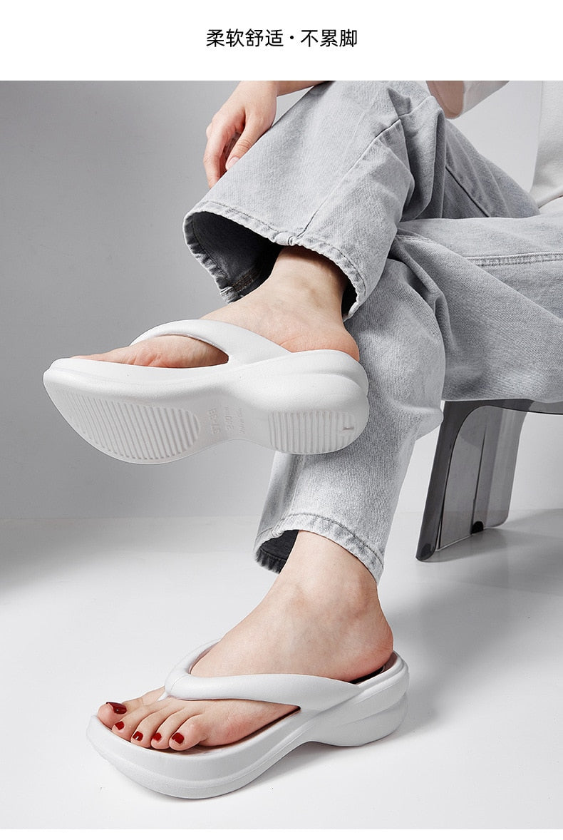 Thick Bottom Summer Flip Flops for Women