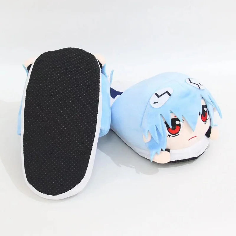 Rei Plush Ayanami Slippers - EVANGELION Manga