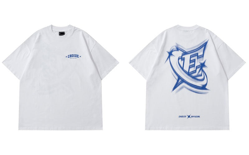 Oversized Graphic Print Choize T Shirts Men