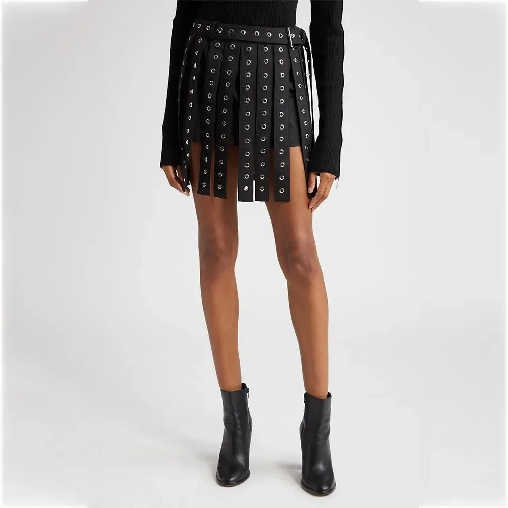 BLACK STRAPPY BELTED BLAZER