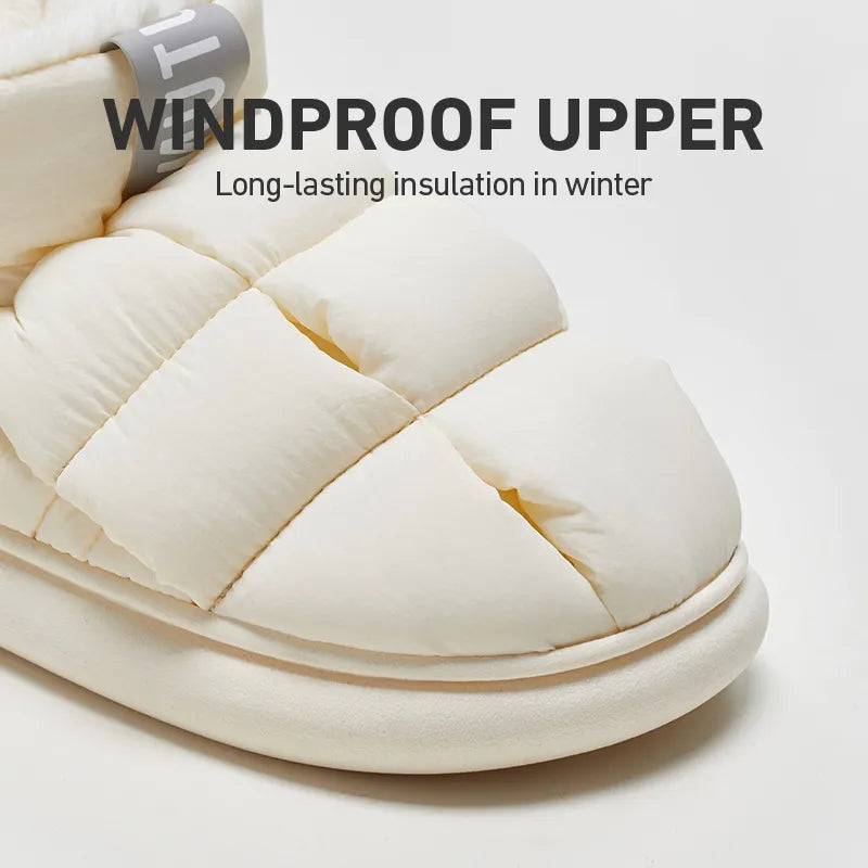High Top Unisex Ankle Slippers - Warm Plush, Anti-slip
