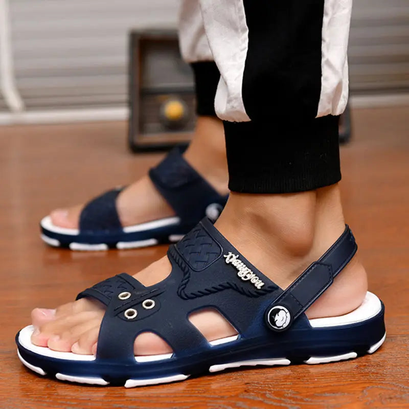 Summer Sandals: Outdoor Beach Indoor Durable Anti-Slip Peep Toe Men's