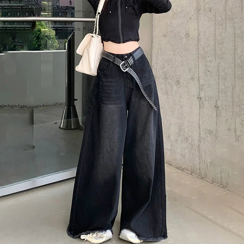 Wide Leg Jeans Denim Pants for Women