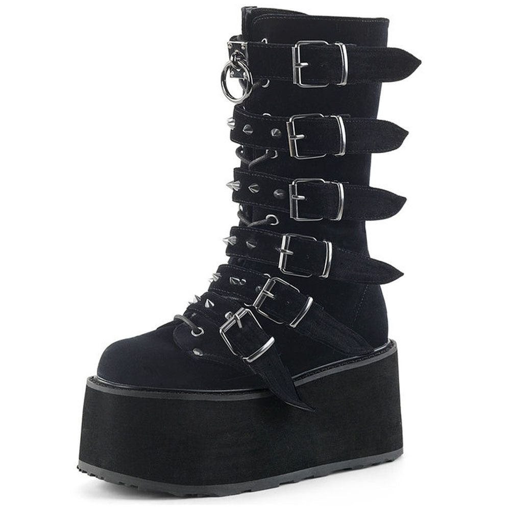 Gothic Zipper Boots
