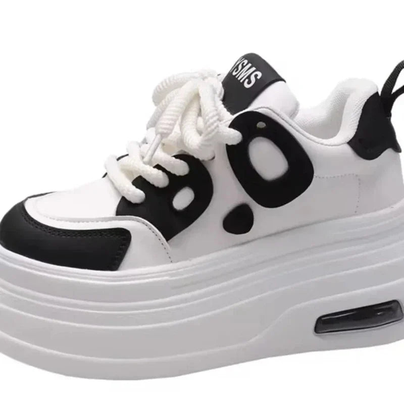 Chic White Platform Sneakers for Women: Trendy, and Stylish Footwear