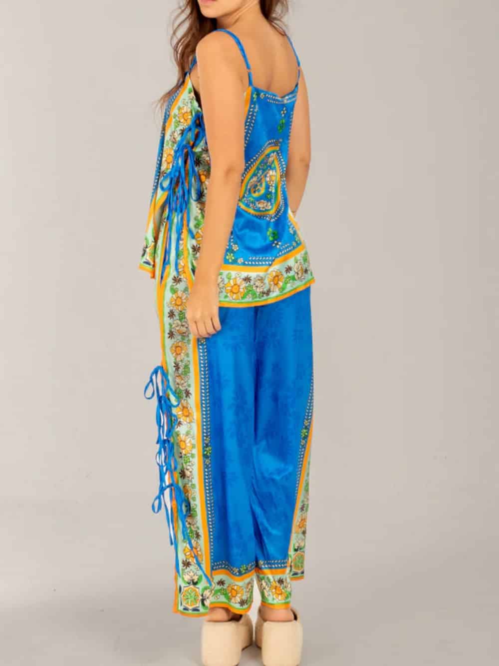 Irregular Ornate Mosaic Tiles Pants
