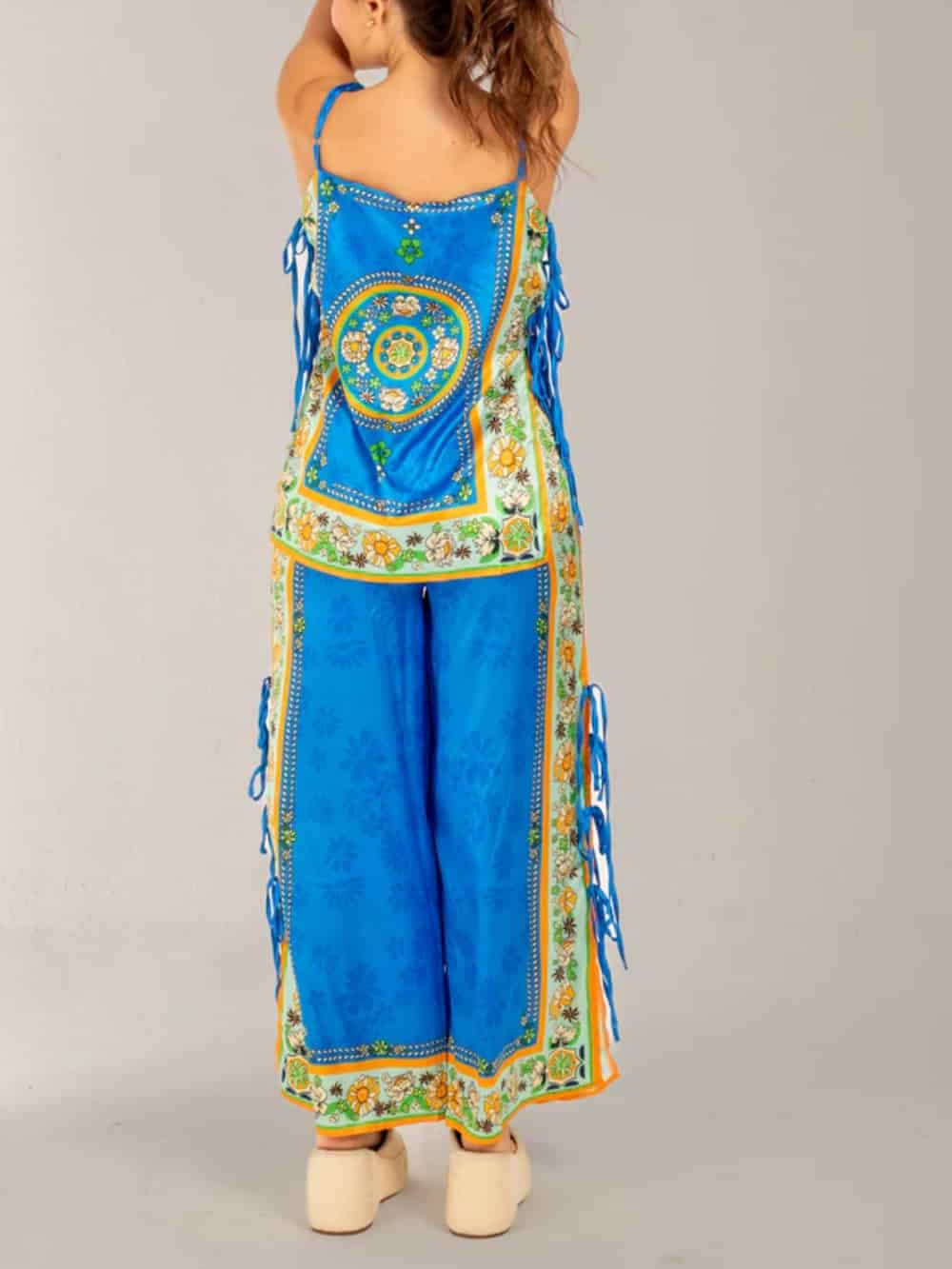 Irregular Ornate Mosaic Tiles Pants