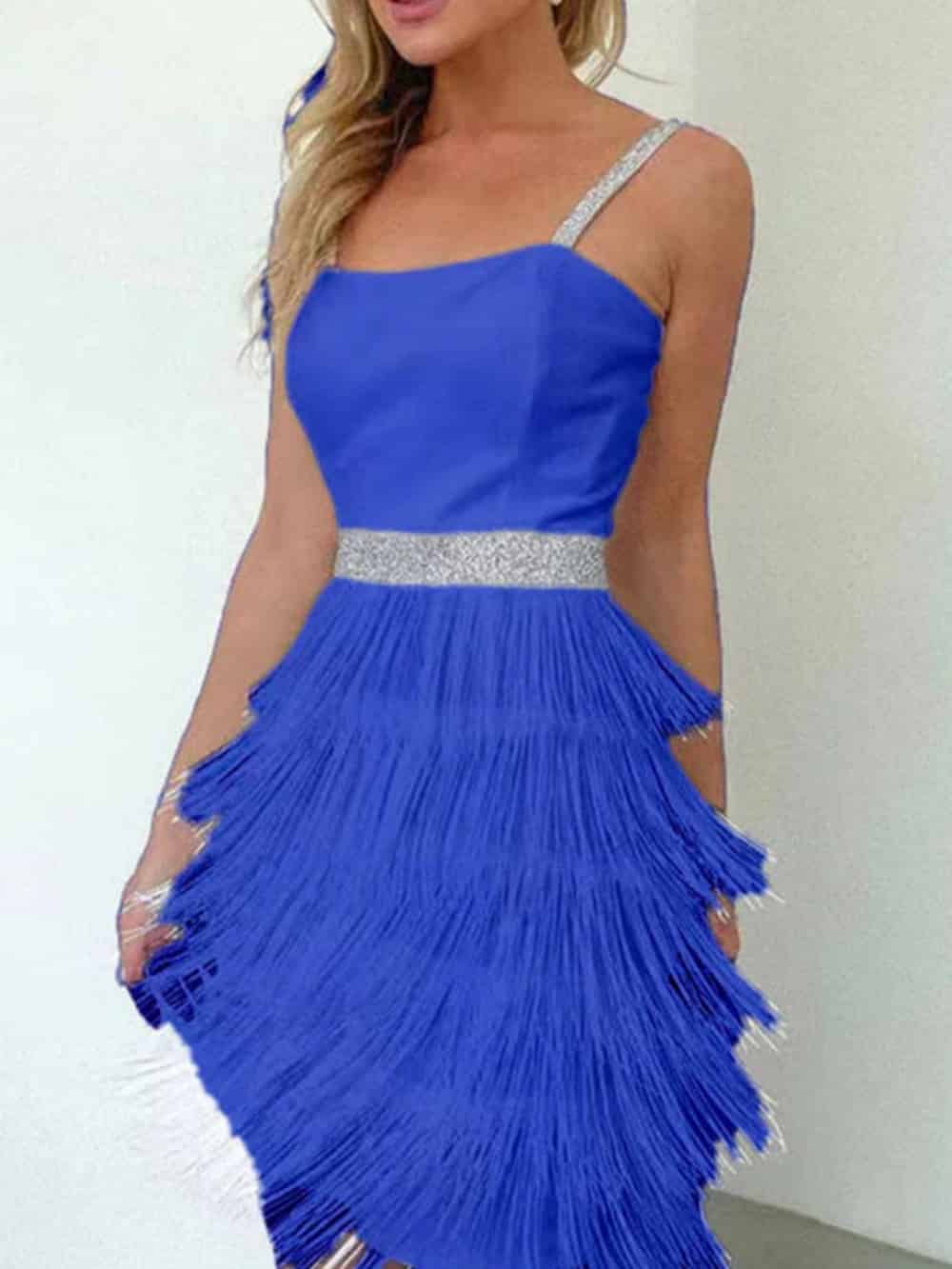 1920's Gatsby Fringe Vintage Party Mini Dress