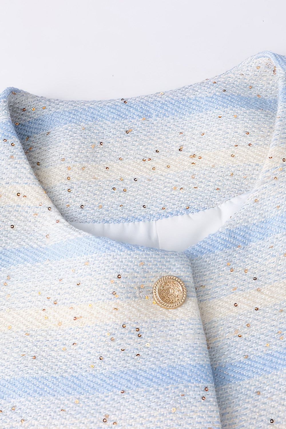 Striped Minimalist Jacket - Blue