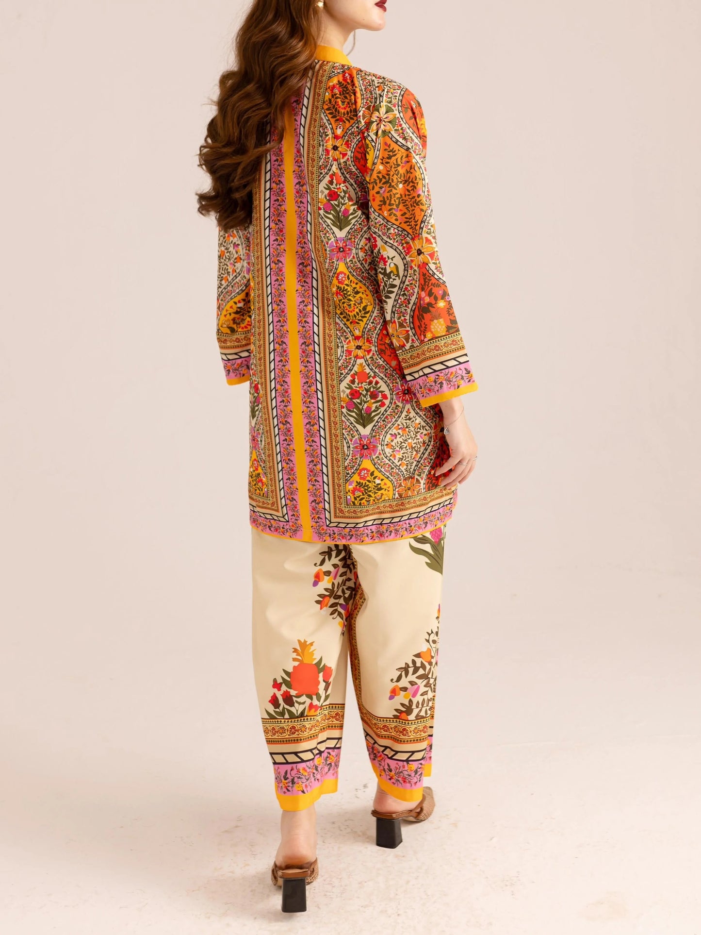 Vibrant Color Palette Bohemian Ethnic Print Co-ord Set