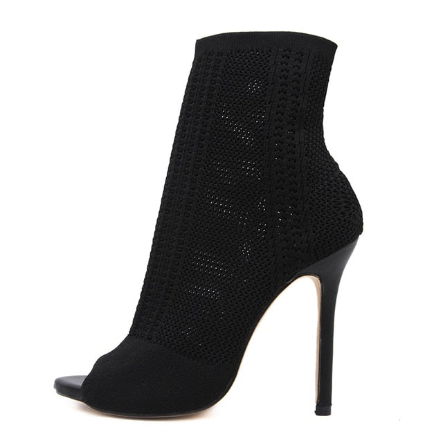 Fashion Sock Ankle Boots