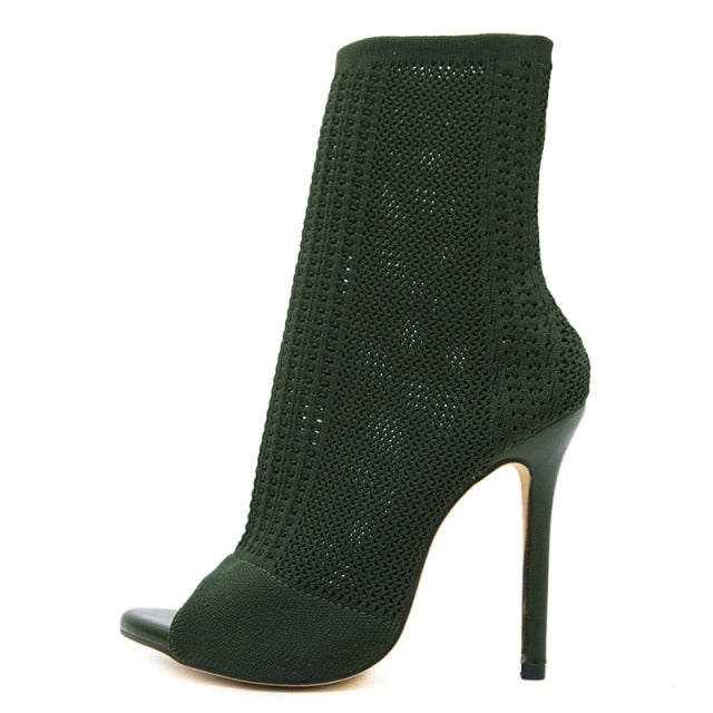 Fashion Sock Ankle Boots
