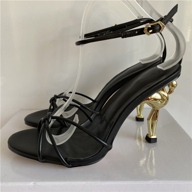 Unique Flamingo Strange High Heel Sandals