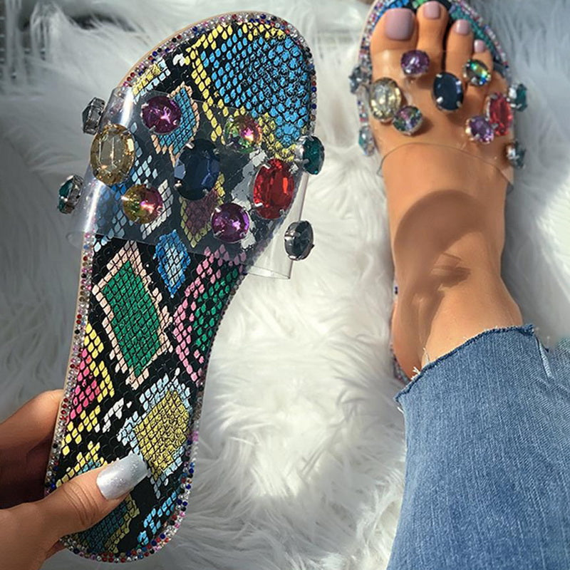 Gemstone Rhinestones Sandals