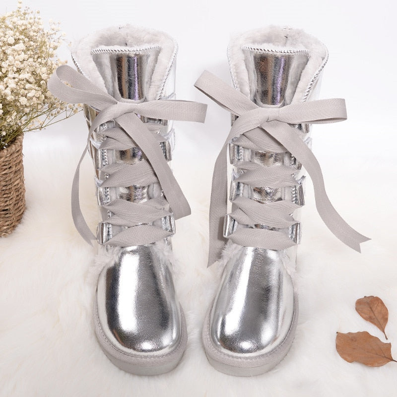 Knee High Lace Up Inspired Boots