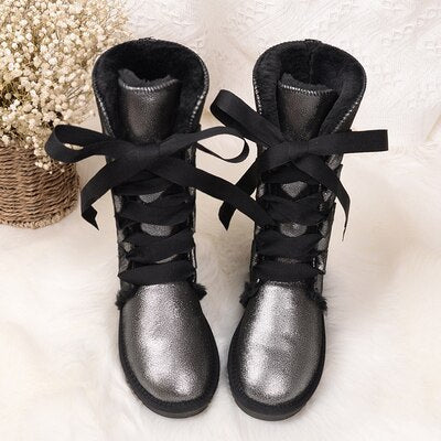 Knee High Lace Up Inspired Boots