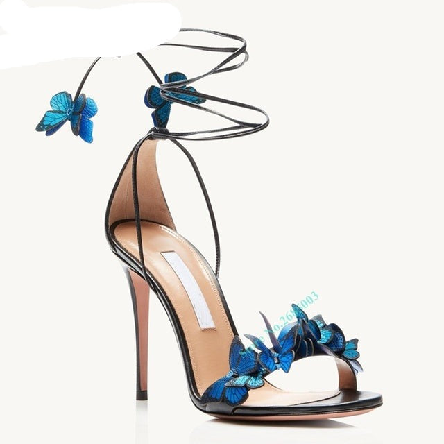 Butterfly Straps Lace-up Sandals