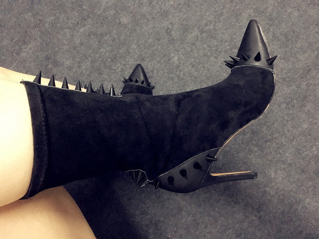 Patchwork Slip-on Ankle Boots