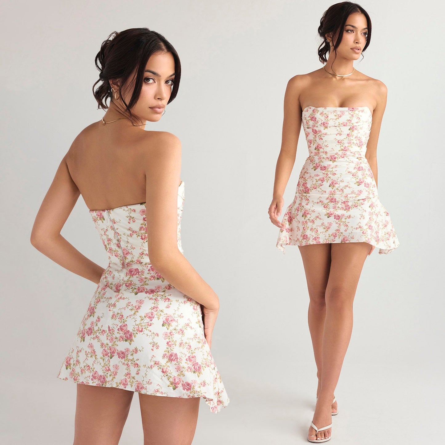 AYAKA STRAPLESS MINI DRESS