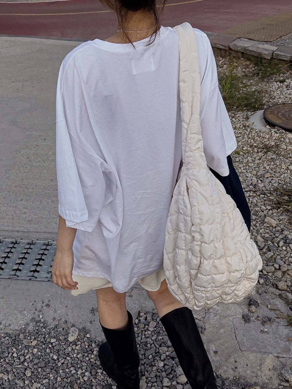 Personalized Cloud Pleated Retro Crossbody Bag