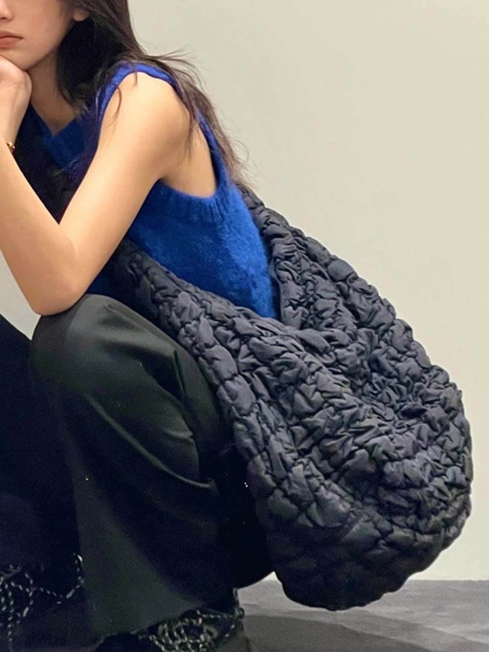 Personalized Cloud Pleated Retro Crossbody Bag