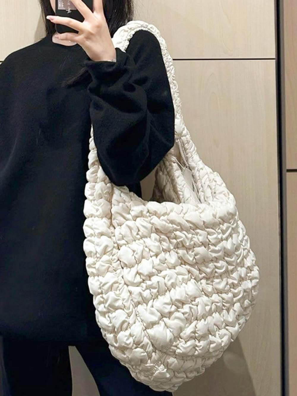 Personalized Cloud Pleated Retro Crossbody Bag