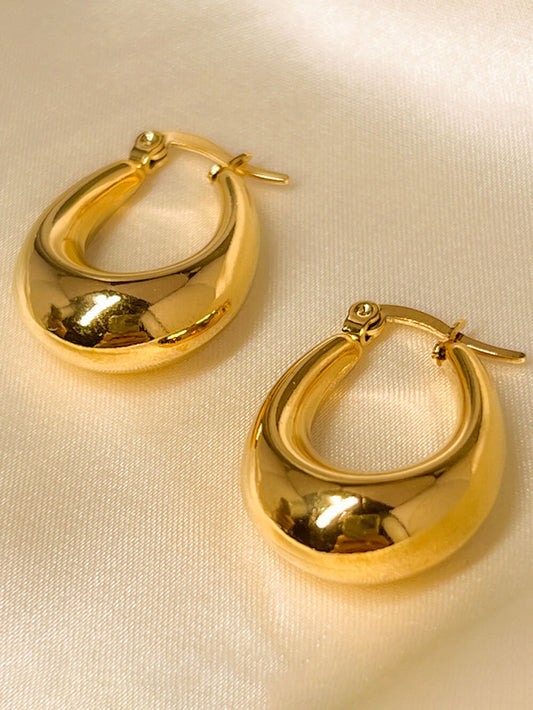 Exaggerated Vacation Style Hollow Water Drop Earrings