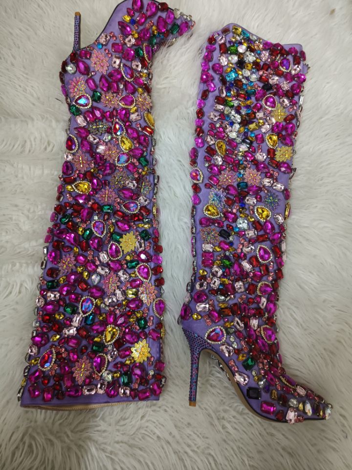 Thin Heels Over The Knee Boots