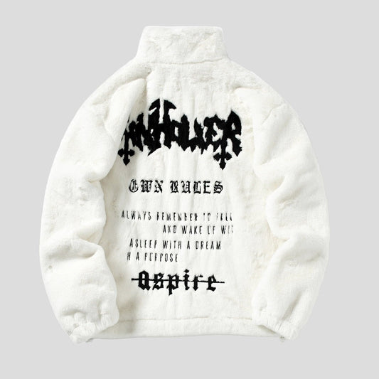 Retro Faux Fur Jacket for Men