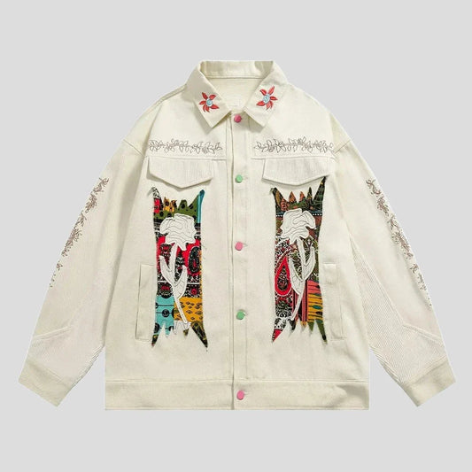 Patchwork Jacket - Unisex Floral Fashion
