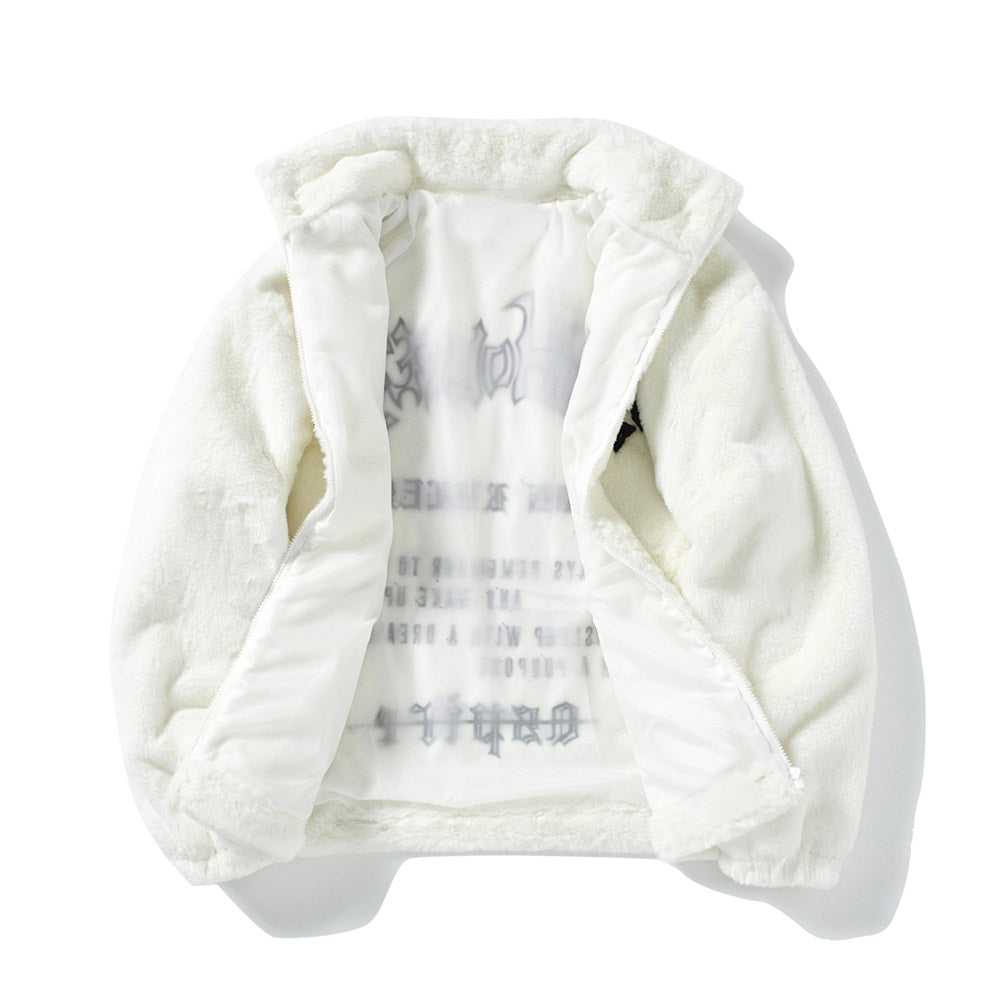 Retro Faux Fur Jacket for Men