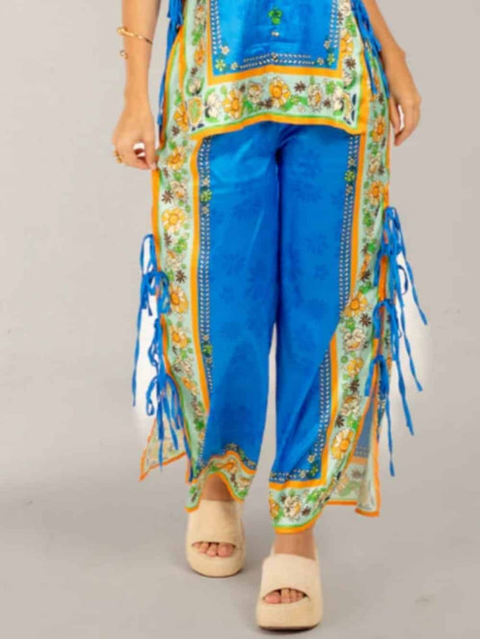 Irregular Ornate Mosaic Tiles Pants
