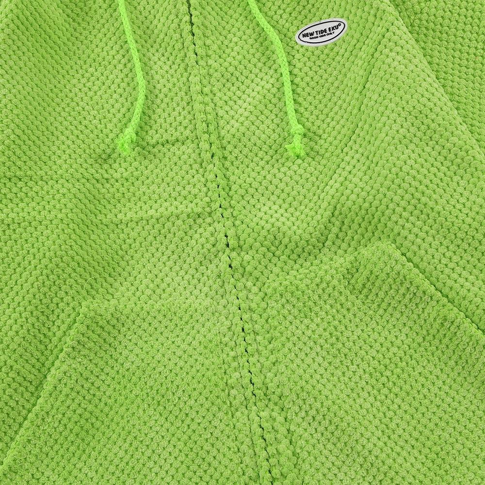 Mystical Green Hoodie Unisex with Demon Horns