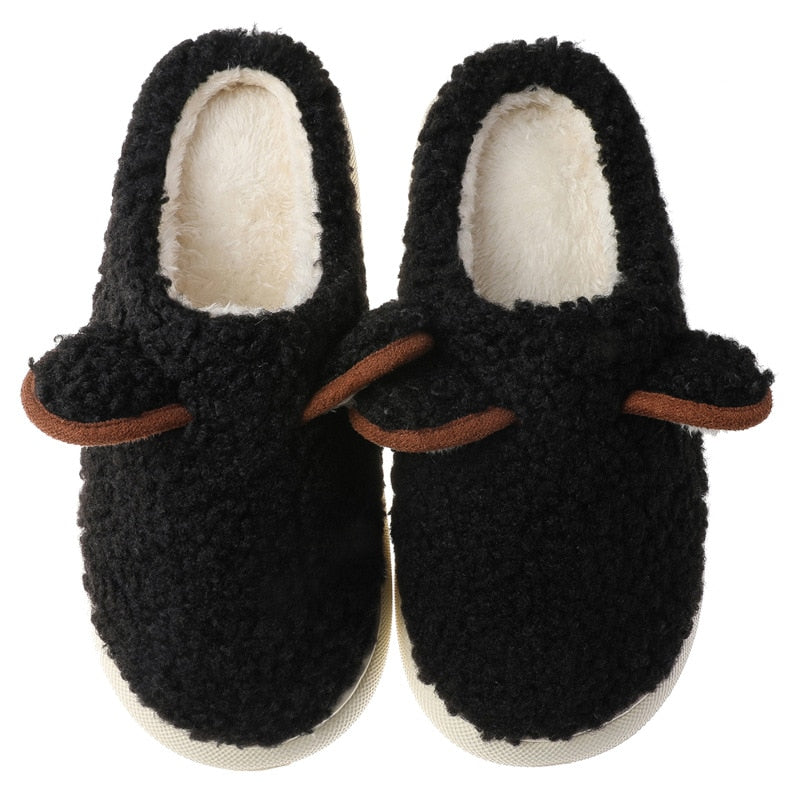 Winter Indoor Sheep Slippers for Women