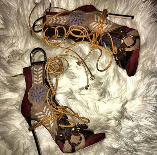 Stiletto Heels Ankle Strap Heels Sandals
