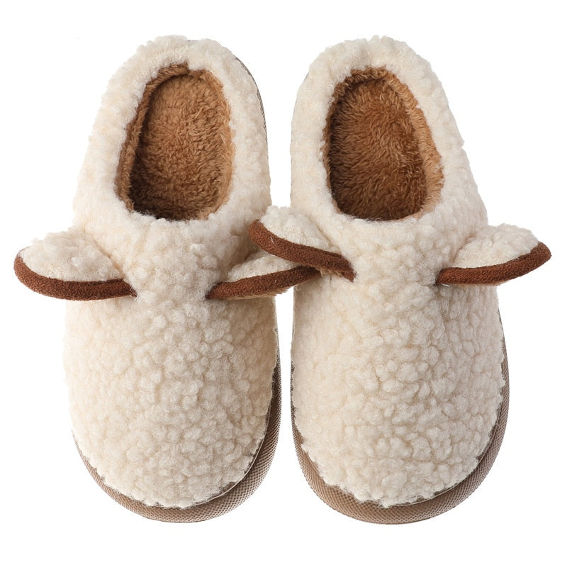 Winter Indoor Sheep Slippers for Women