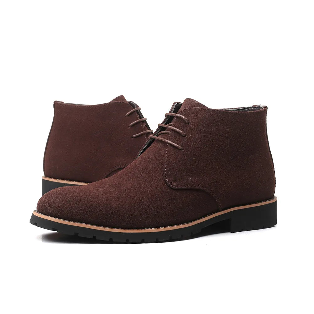 Ankle Chelsea Boots - Cow Suede Leather for Men