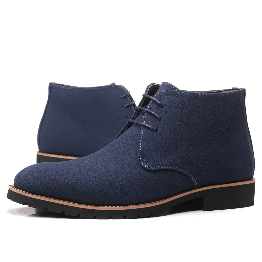 Ankle Chelsea Boots - Cow Suede Leather for Men