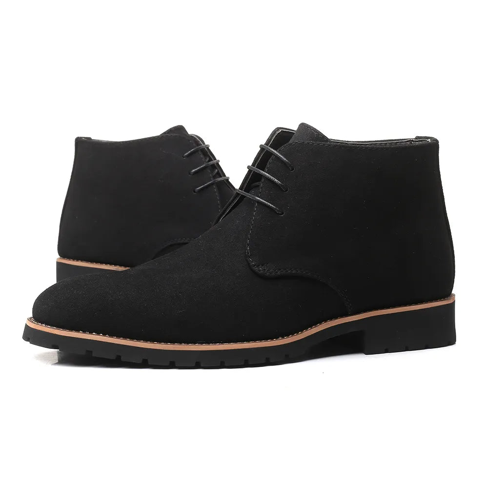 Ankle Chelsea Boots - Cow Suede Leather for Men
