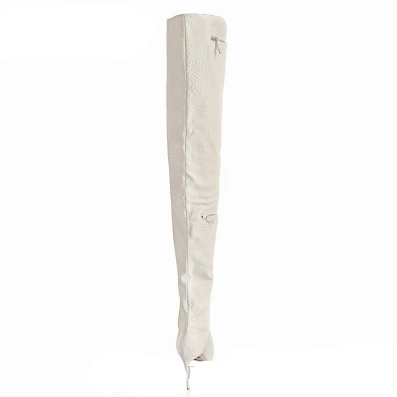 Pocket Thigh High Boots