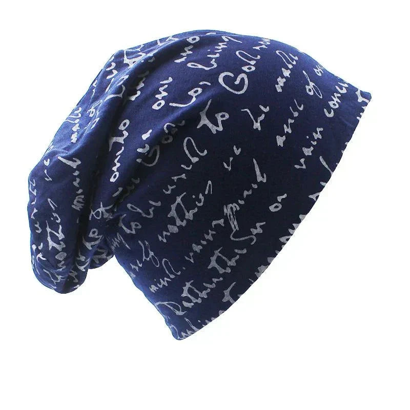 Autumn Winter Unisex Print Beanie