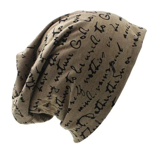 Autumn Winter Unisex Print Beanie