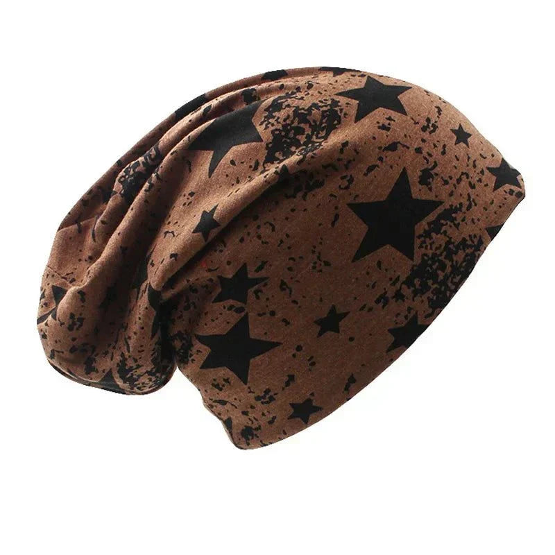 Autumn Winter Unisex Print Beanie