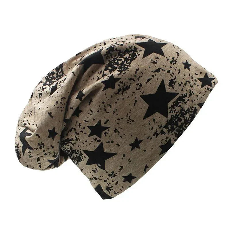 Autumn Winter Unisex Print Beanie