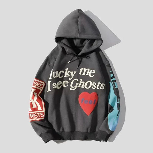 Lucky Me I See Ghosts Unisex Hooded Sweatshirt