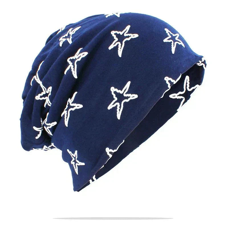 Autumn Winter Unisex Print Beanie