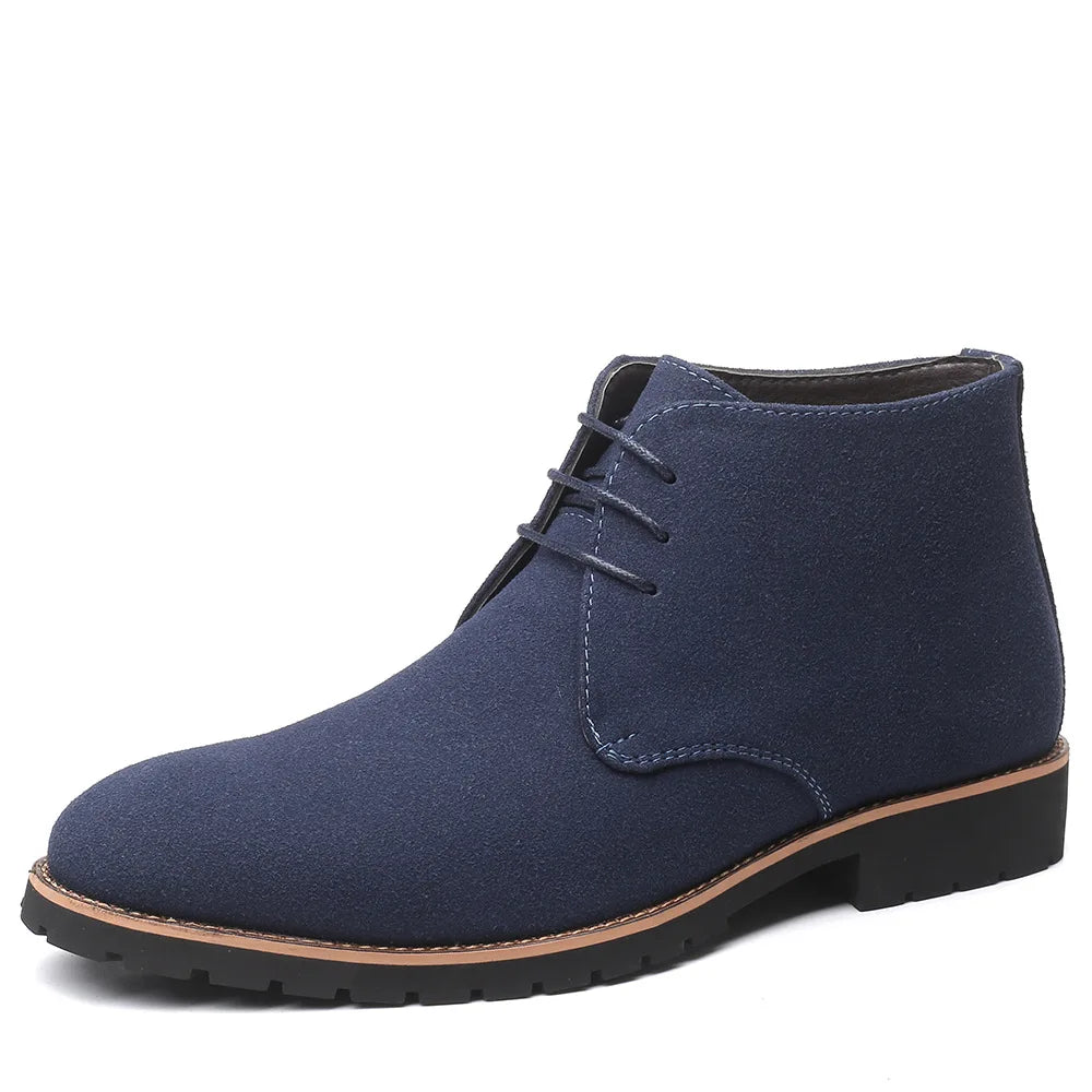 Ankle Chelsea Boots - Cow Suede Leather for Men