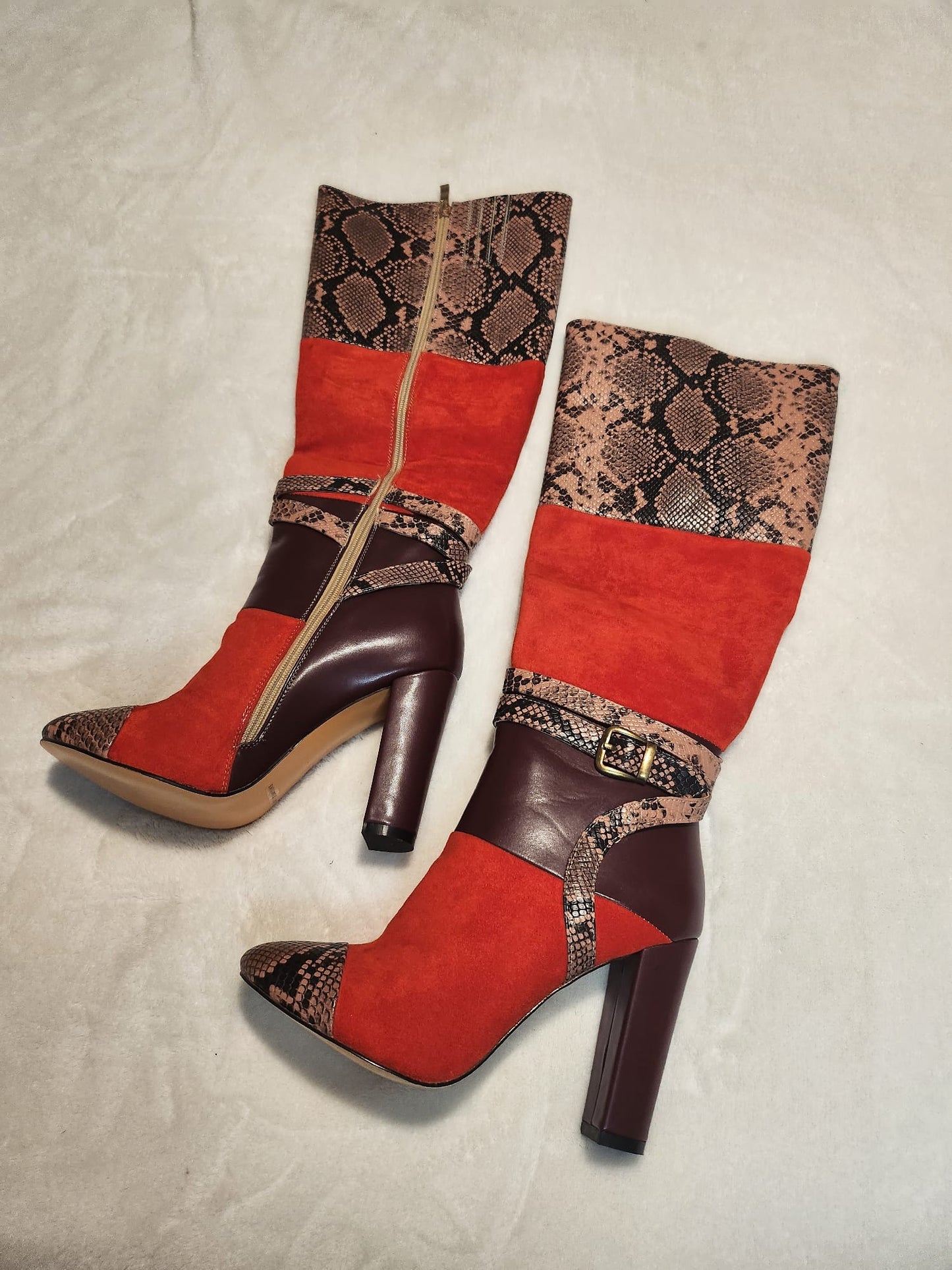 Gucci Inspired Python Boots
